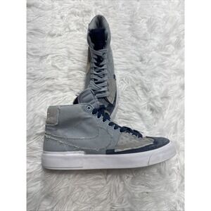Nike‎ SB Blazer Mid  Men's 10 Edge Hack Pack CI3833-401 Blue Sneakers Distressed